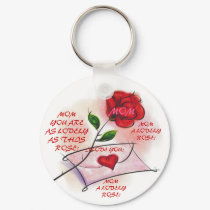 LOVELY ROSES! Key Chain keychains