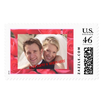 Lovely Roses Photo Frame (1A) Postage Stamp