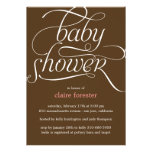 Lovely Script Baby Shower Invitation (Pink) invitations