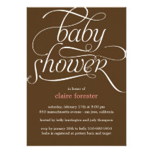 Lovely Script Baby Shower Invitation (Pink)