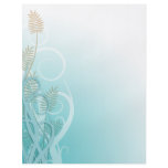 lovely soft fern plant floral design flyers