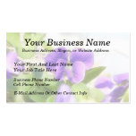 Lovely Spring Violet Business Card Template