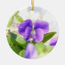 Lovely Spring Violet Ornament