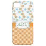Lovely summer fun flowering yellow and blue iPhone 5 cases