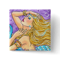 Lovely Swimmer Pinback Button