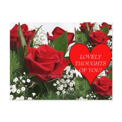 LOVELY THOUGHTS! Postcard by zazzitup