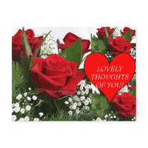 LOVELY THOUGHTS! Postcard by zazzitup LOVELY THOUGHTS! Postcard