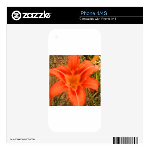 lovely tropical flower iPhone 4 decals