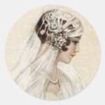 Lovely Vintage Bride Stickers