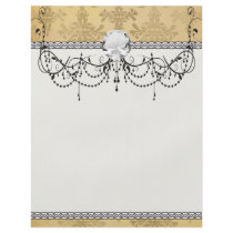 lovely vintage distressed gold damask flyer design