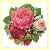Lovely Vintage Roses Poster posters by vintagegiftmall Lovely Vintage Roses Poster posters