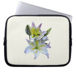 Lovely White Lilies Computer Sleeve