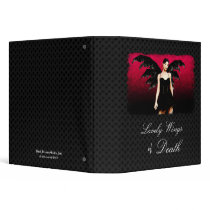 Lovely Wings of Death Gothic Binder