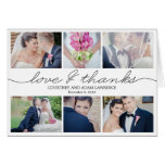 Lovely Writing Wedding Thank You Card - White cards