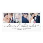 Lovely Writing Wedding Thank You Cards - White photo cards