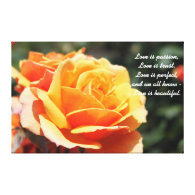Lovely yellow rose flower - love is beautiful gallery wrap canvas