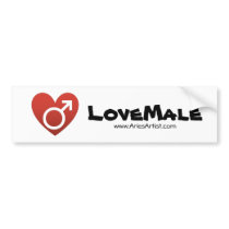 LoveMAle bumper stickers by LoveMale LoveMAle bumper stickers