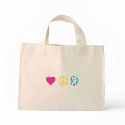 LovePeaceBeer Bag by tailgatebarn