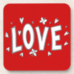 LOVEPNG SKETCHES LOVE HEART BUTTE cork coasters