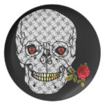 Lover Boy Skull Dinner Plate