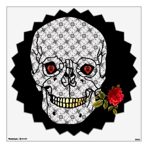Lover Boy Skull Room Sticker