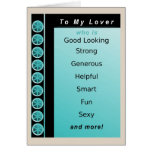 Lover Compliments for any occasion Card