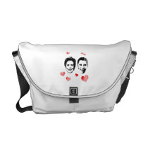 Lover for Hillary and Obama Faded.png messenger bags