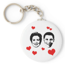 Lover for Hillary and Obama.png Keychain