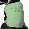 Lover Not A Biter Dog T-Shirt-mint pet clothing