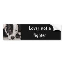 Lover not a fighter bumper stickers