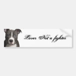 Lover. Not A Fighter. Bumper Sticker