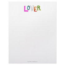 Lover partner girlfriend boyfriend spouse word art customized letterhead