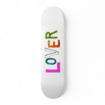 Lover partner girlfriend boyfriend spouse word art custom skate board