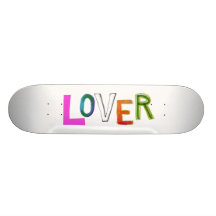 Lover partner girlfriend boyfriend spouse word art custom skate board