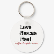 LoveRescueHeal, support rapha house keychains by Aardvark_x LoveRescueHeal, support rapha house keychains