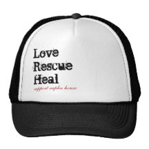 LoveRescueHeal, support rapha house Mesh Hats