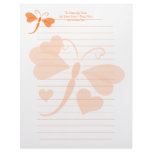 Loverly Dragon Fly Personalized Letterhead
