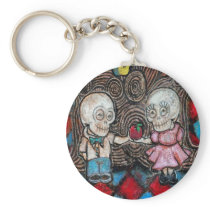 Lover's apple key chains