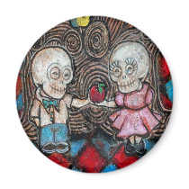 Lover's apple refrigerator magnets