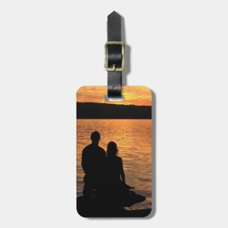 Lovers at Sunset Lake