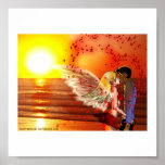Lovers at Sunset Posters