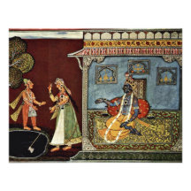 Lovers By Indischer Maler Um 1690 Invitation