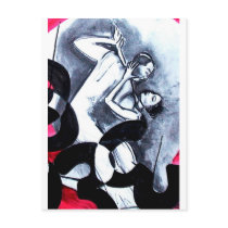 Lovers Dance In Time postcards by whittyart Lovers Dance In Time postcards