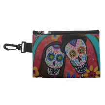 Lovers Dia de los Muertos Accessory Bag