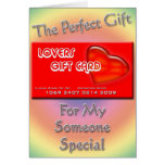 Lovers Gift Card Card