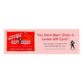 Lovers Gift Card profilecard