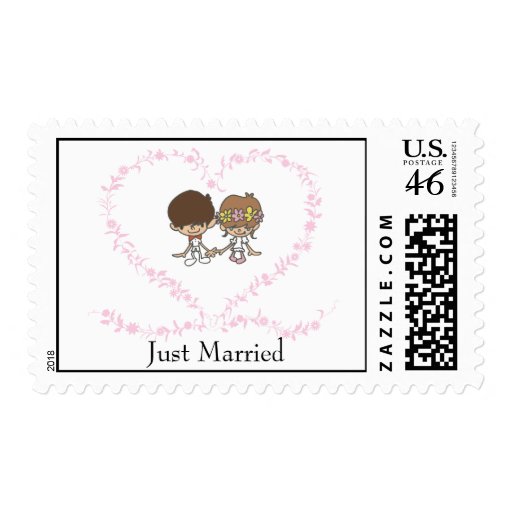 Lovers Heart-Bride and Groom -3 Postage