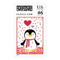 Lover's Penguin postage by sailtheskies Lover's Penguin postage
