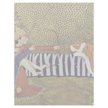 Lovers Shoot At A Tiger In The Jungle. Illustratio Personalized Letterhead