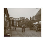 Lovers walking postcards